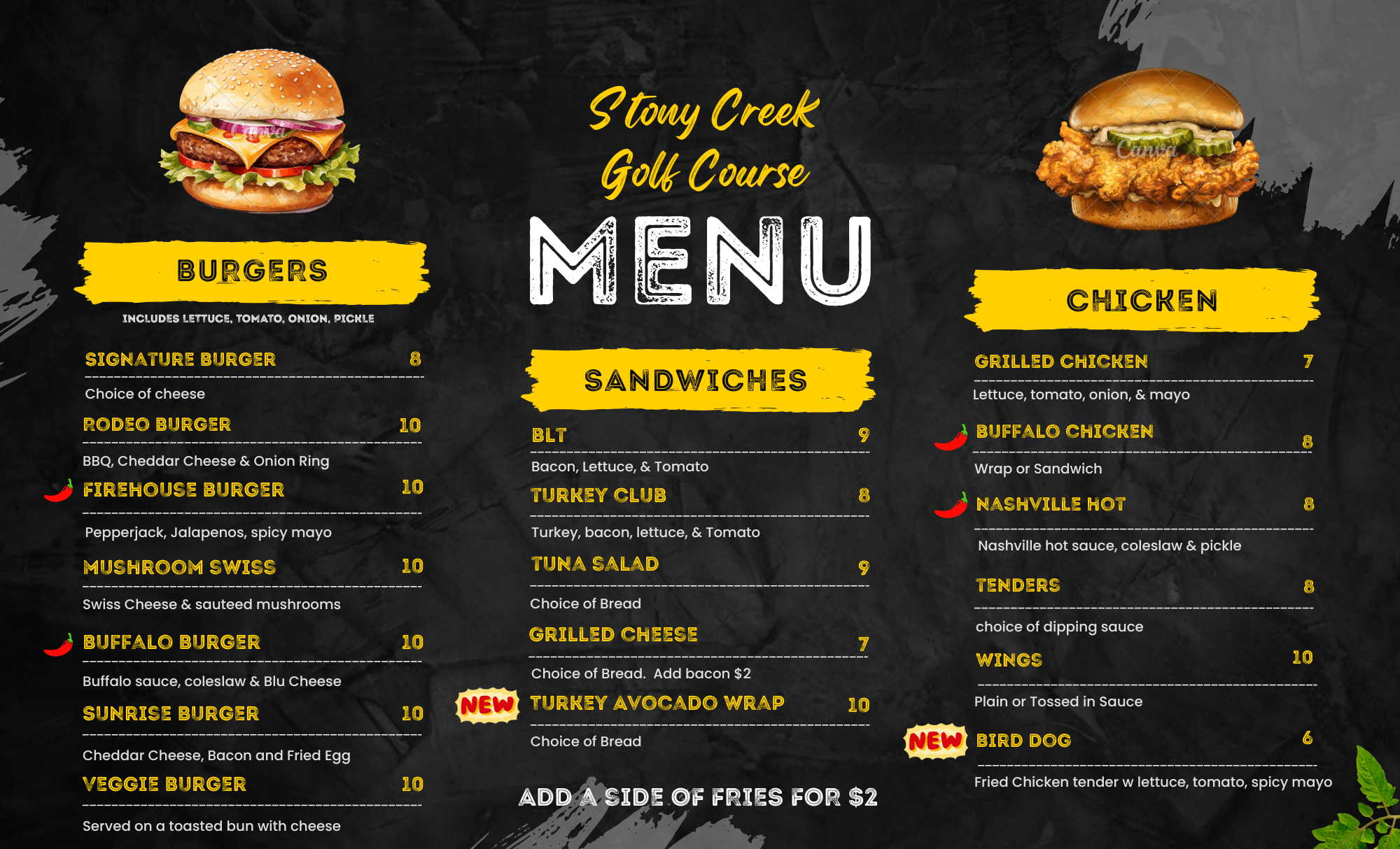 Menu Front