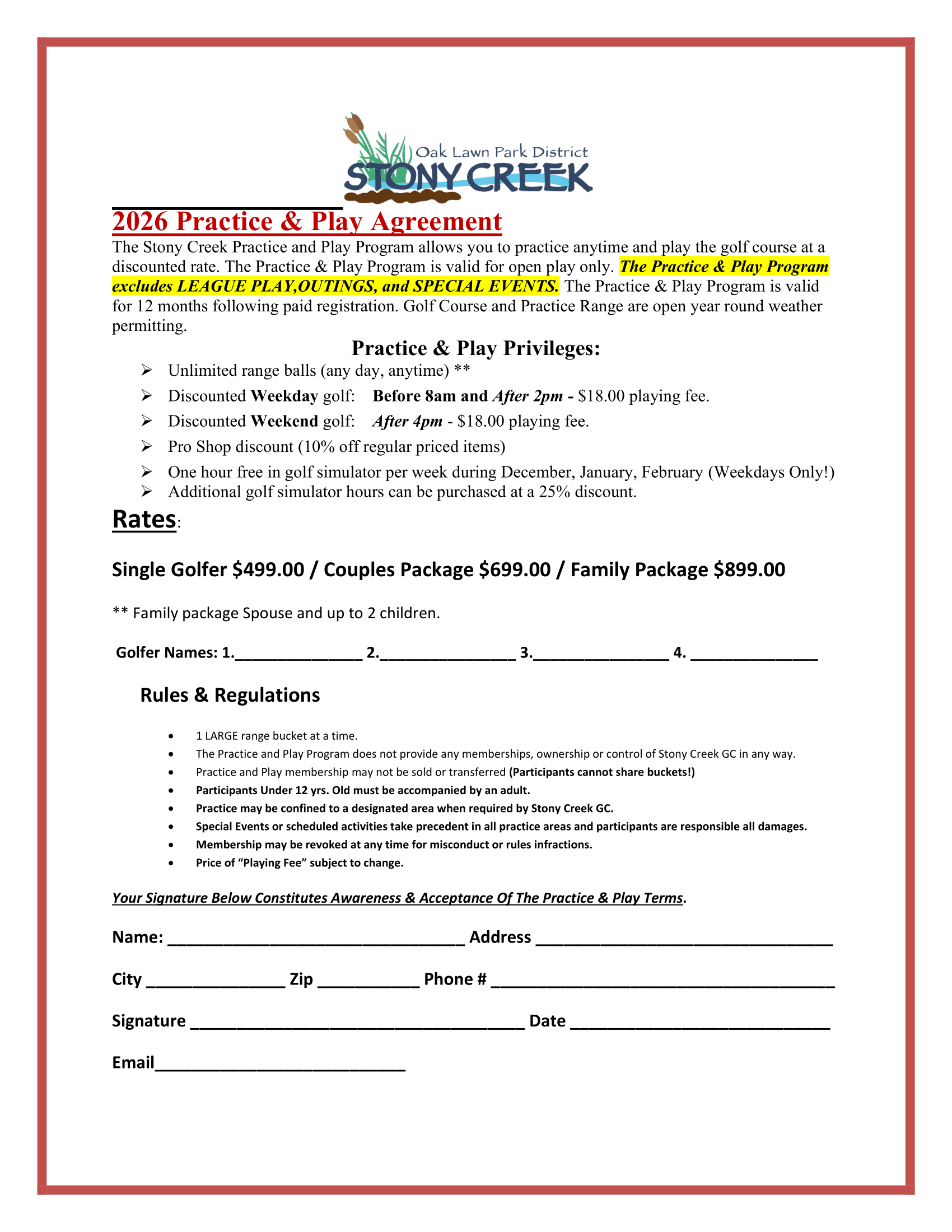 2026 Practice & Play (Couples)