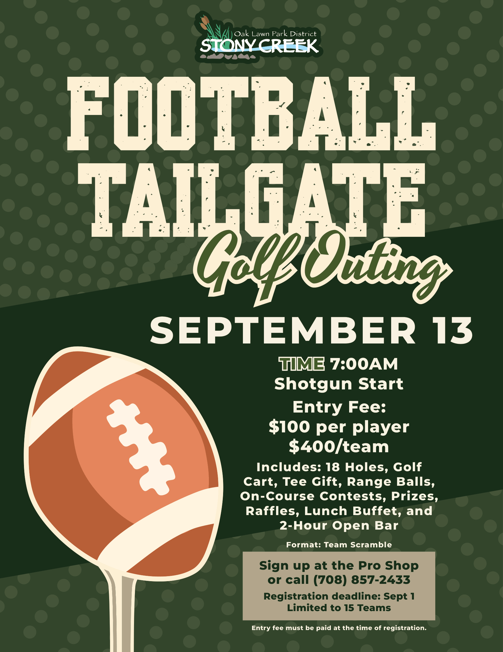 Football Tailgate Outing Flyer